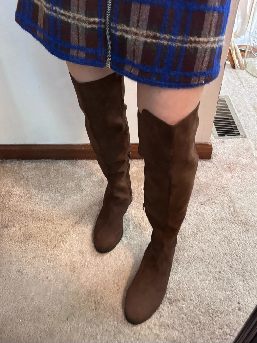 NWOT J Crew Factory Tall Riding Boots Chocolate Brown